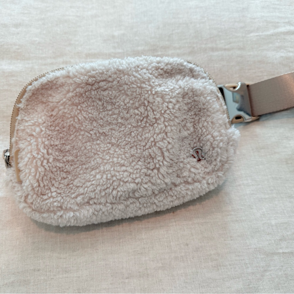 Lululemon Cream Sherpa Belt Bag